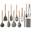 As a Celebratory Whisk Kitchen Tools with Tool Stand for Easy Storage Set Durable Silicone Material Will Not Damage the Coating On Pots