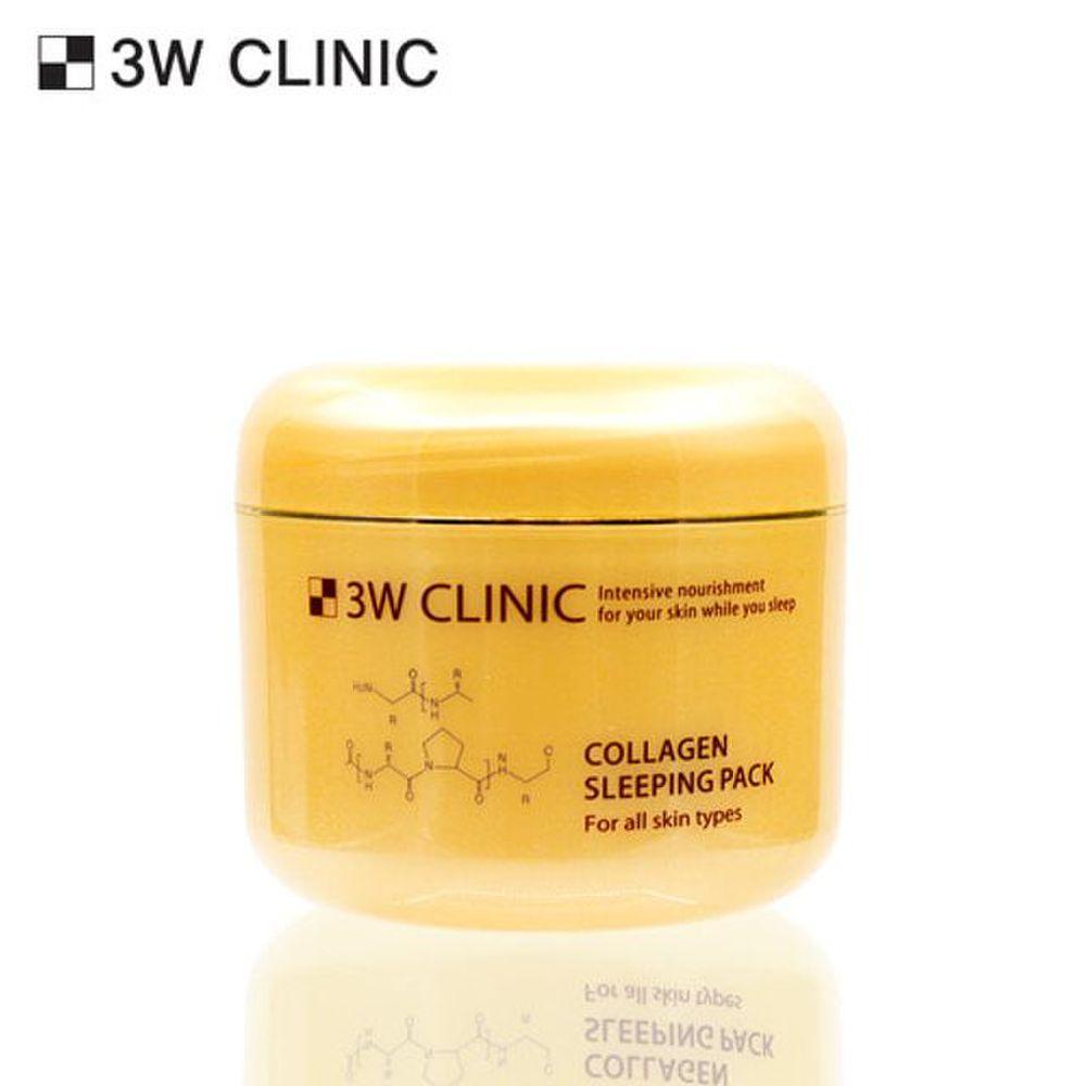 3w Clinic collagen sleeping pack sleeping pack night pack nutritional moisturizing collagen mask pack/lip pack/sleeping mask/