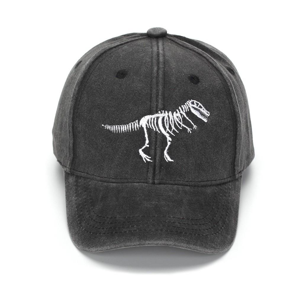 Embroidered Dinosaur Baseball Cap Cotton Kids Sports Hat Casual Sun Hat  Summer