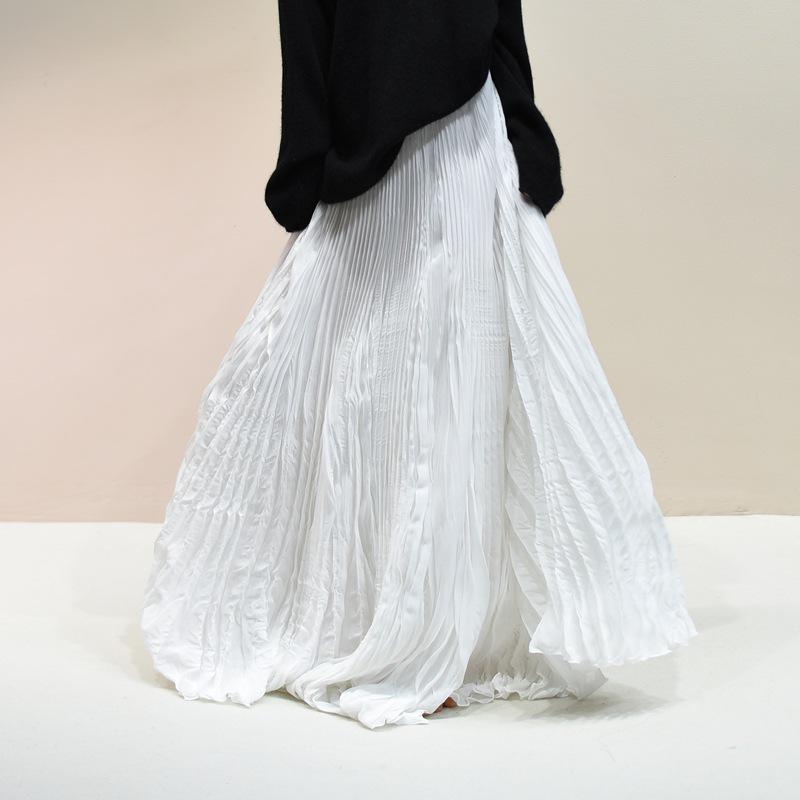 Женская элегантная шифоновая юбка А-силуэта средней длины с подолом шириной 6 метров для Весны/Лета 2025