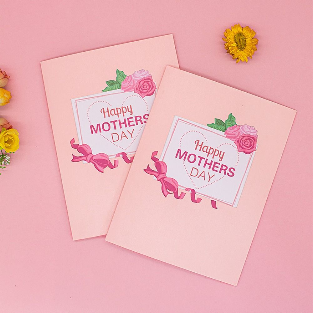 Blessing Mother's Day Greeting Card 3D Message Cards Invitations Cards Thank You Card  For Mom Gift