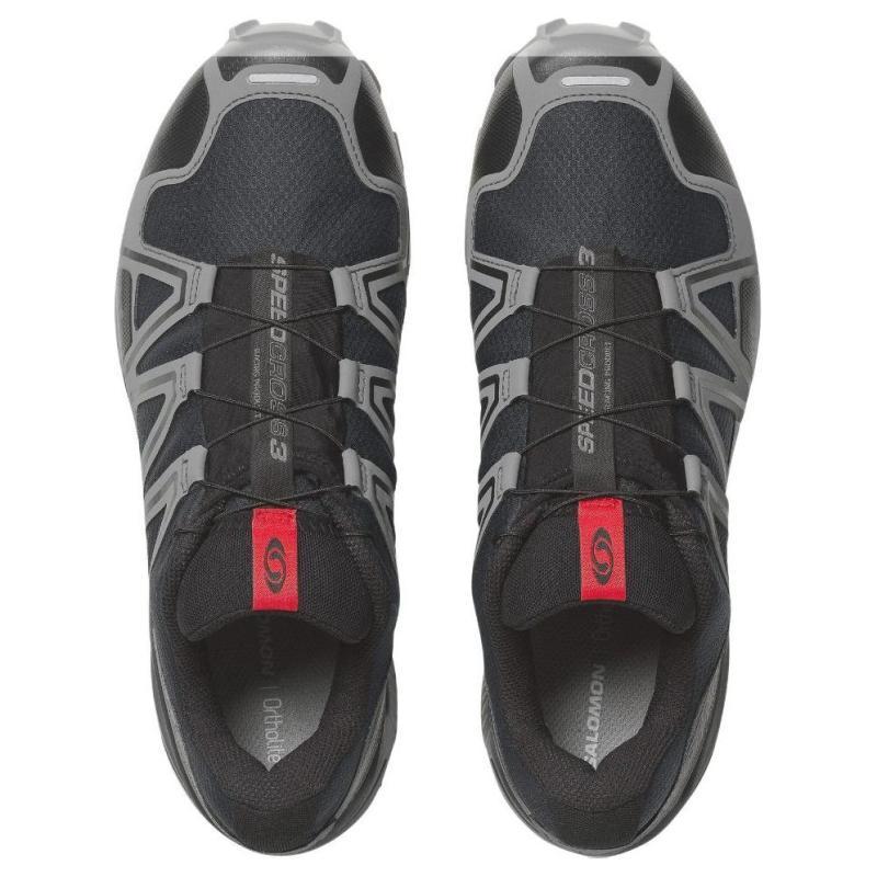 SALOMON Speedcross 3 Противоскользящие Износостойкие Низкие Кроссовки для Активного Отдыха Мужские Черные Циановые Кроссовки 477317