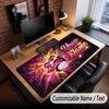 Music Drums Theme Custom Mouse Pad Personalized With Name Text Customized Desk Mat For Office Home Decor