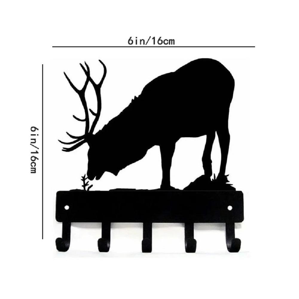 Вешалка для ключей Elk Bull, настенная подвеска, настенное искусство, домашний декор, идеальный подарок для любителей дикой природы