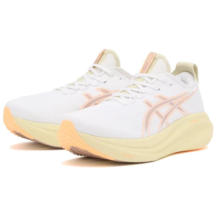 Asics Gel-Nimbus 27 Удобные Универсальные Прочные Низкие Повседневные Кроссовки Унисекс Кроссовки Белые 1011B958-102