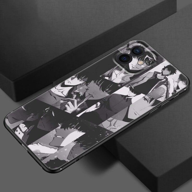 Чехол для телефона с выравниванием аниме Solo для Apple iPhone 13 12 Mini 11 Pro XS Max X XR 8 7 6S 6 Plus SE 2020 5S 5, мягкий черный чехол из ТПУ