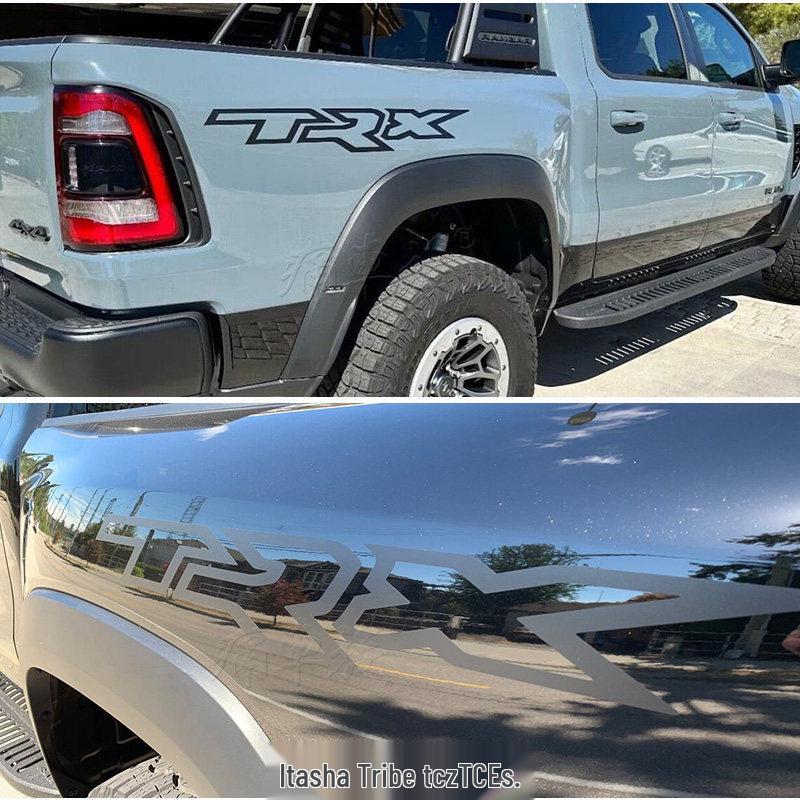 Наклейки на задний грузовой отсек пикапа Dodge Ram TRX