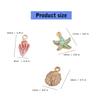 Красочная подвеска из сплава в виде ракушки конха и морской звезды для браслетов, ожерелий, брелоков, материалы для изготовления украшений ручной работы