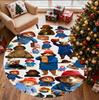 Paddington Bear Pattern Round Rug, Indoor/Outdoor Mat, for Picnic, Gameroom, Bedroom, Office, Living Room, Home Decor Carpet, Birthday Gift