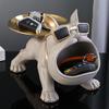 Creative Bulldog Enters The Door, Puts The Key In The Ornament, Porch Shoe Cabinet Storage Box, Home Decoration