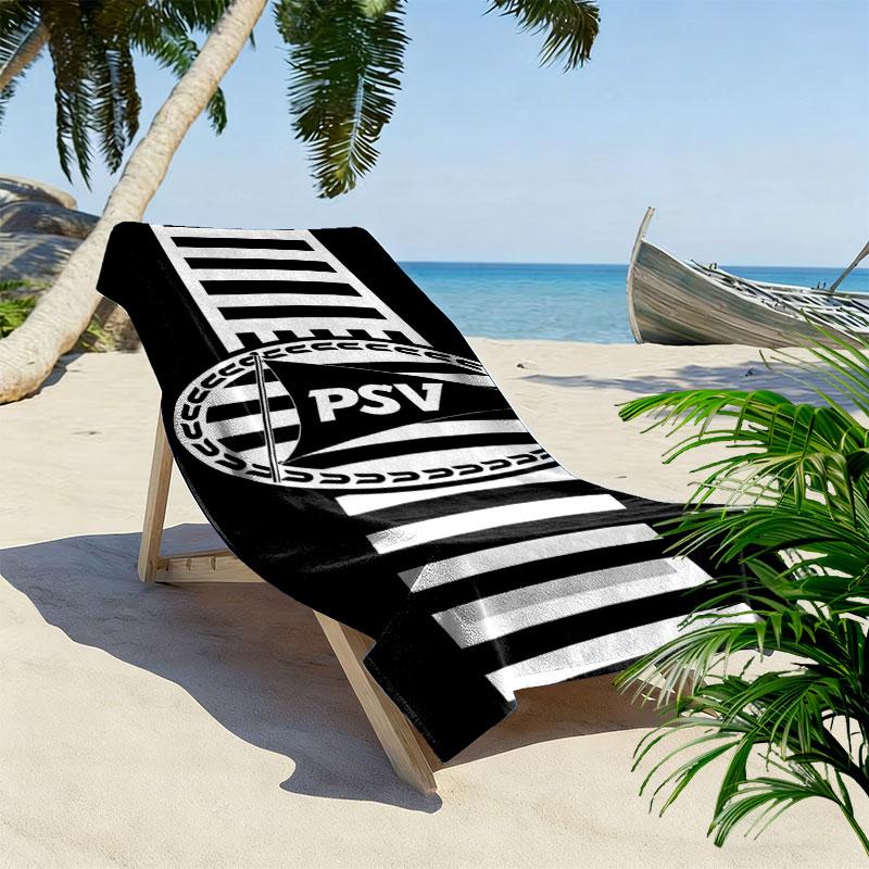 Пляжное полотенце Philips Sport Vereniging Print, Большое, Мягкое, Быстросохнущее, для Пляжа, Кемпинга, Плавания