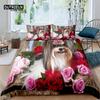 3D Cute Pet Dog Print Home Living Luxury 2/3Pcs Comfortable Duvet Cover PillowCase Bedding Sets Queen and King EU/US/AU Size