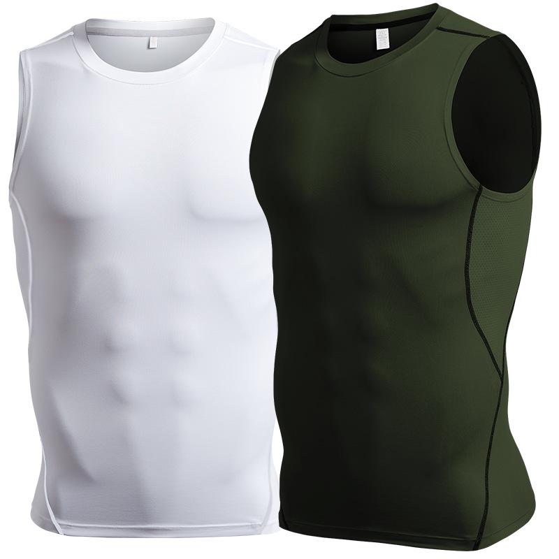 Men's Quick-Dry Silk Grid Sports Vest: Spring/Summer Base Layer for Training, Running, and Basketball