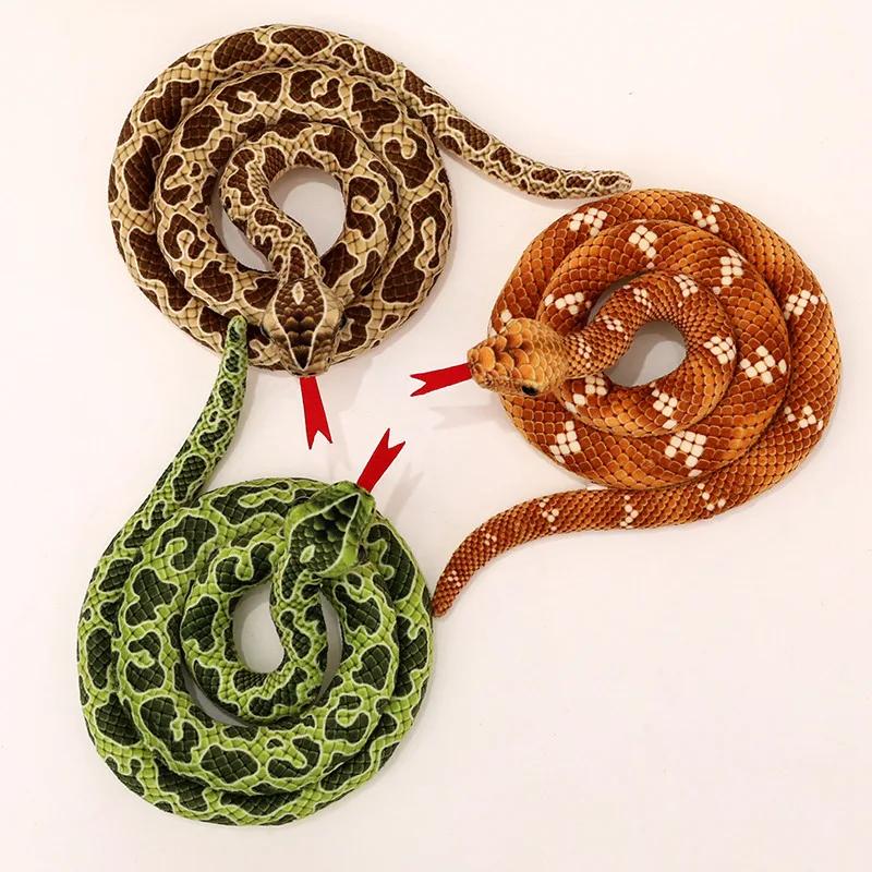 Имитация змеи плюшевые игрушки смешные озорные искусственные мягкие игрушки куклы игрушки имитация змеи плюшевые игрушки