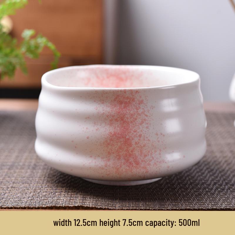 Японский чайный сервиз матча: Керамическая чаша, подставка для часена и инструменты в стиле эпохи Сун