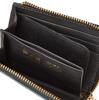 horsehide zipper compact and [Japan Factory] Himeji-produced L-shaped wallet, cordovan, men's women's, navy.