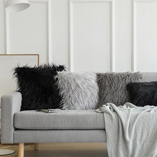 Мягкая плюшевая подушка, наволочка для спальни, декор гостиной