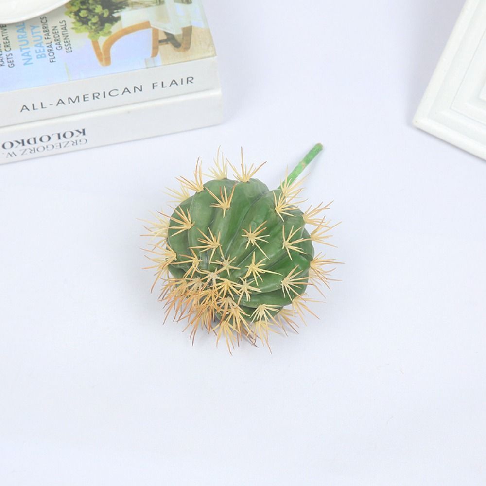 Реалистичный имитация кактуса Милые искусственные растения кактуса Искусственный кактус в горшке для офиса