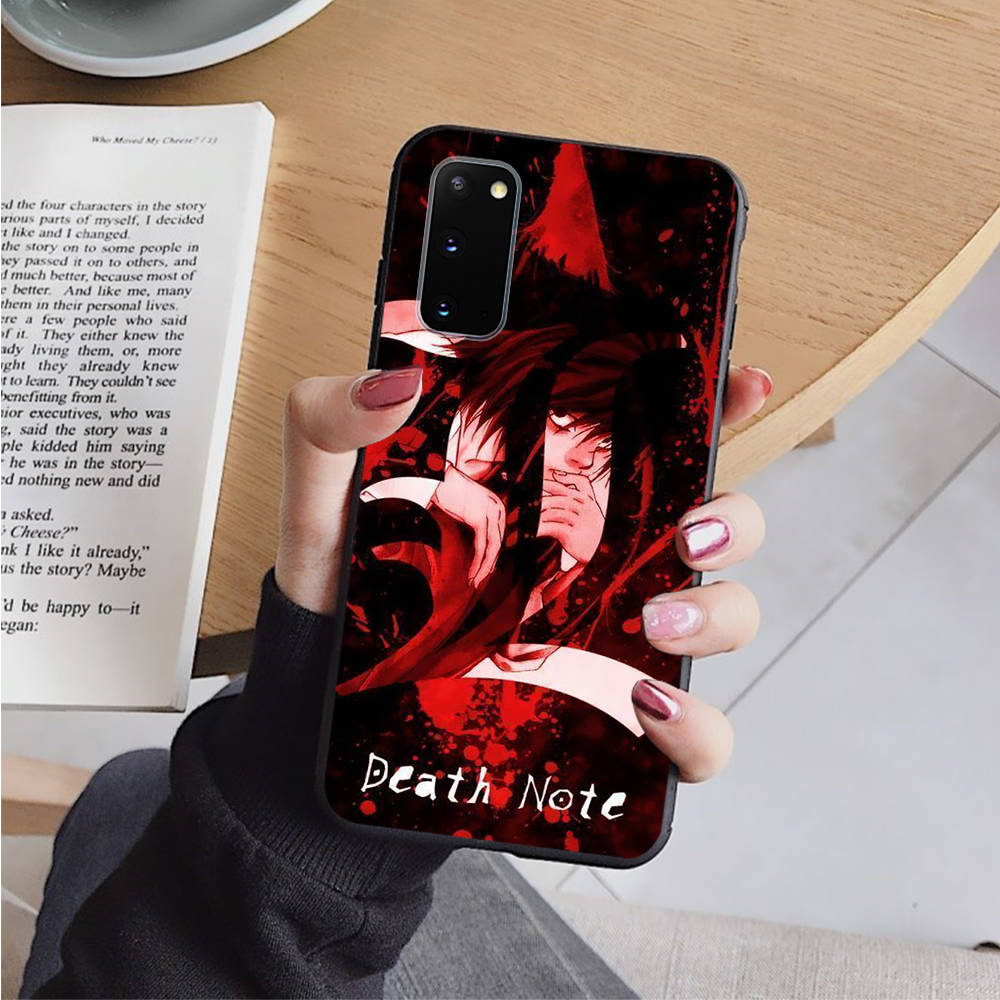 AD88 Death Note черный чехол для OPPO Reno 8 6 5 4 Pro Find X3 A17 A31 A38 A40 A53 A54 A55 A74 A76 A78 A77 A80 A94 A95 A96 Pro Sofe Cover
