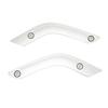 1 Pair Interior Door Handle Inserts Cover Left Right Inner Door Handle Trim for Wrangler JK 2011 to 2018 Silver