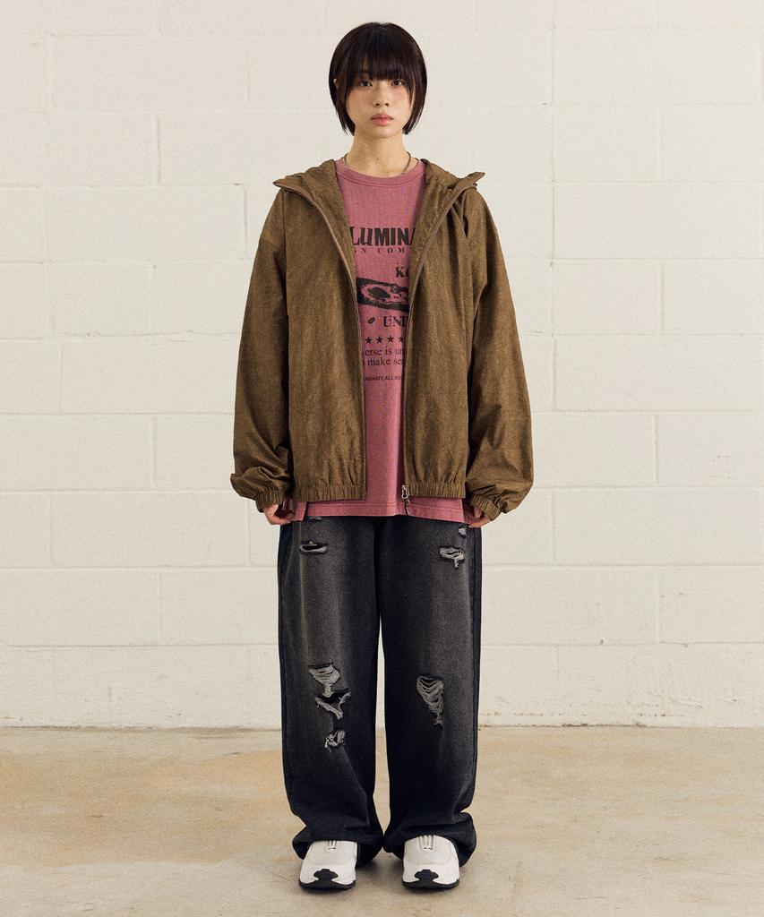 Ветровка Filluminate Crease Washed - Хаки