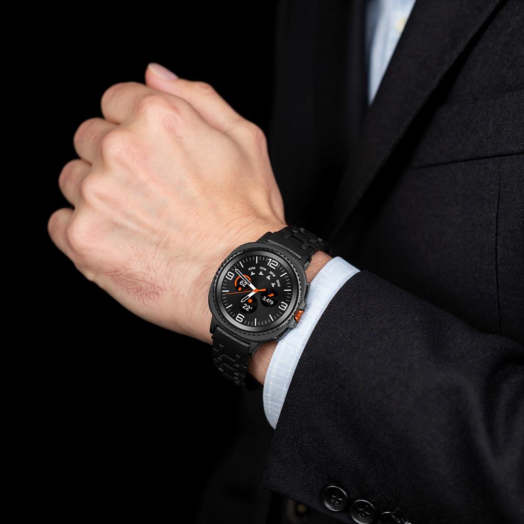 Роскошный металлический ремешок для Samsung Galaxy Watch 8 Classic 8 44 мм из нержавеющей стали, ремешок без зазоров для Watch 8 40 мм, мужской браслет, ремешок для часов