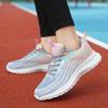 Spring New Mesh Breathable Women's Shoes Non-slip Sports Casual Shoes Round Head Lace-up College Ultra-light Soft-soled Running Shoes