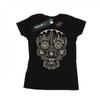 Womens/Ladies Coco Skull Mono Pattern Cotton T-Shirt