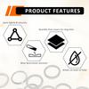 15PCS M16 Transmission Fluid and Oil Drain Plug Crush, 16mm Crush Washer Oil Drain Plug Part # PN 803916010 for Subaru 2010- Ascent BRZ Crosstrek