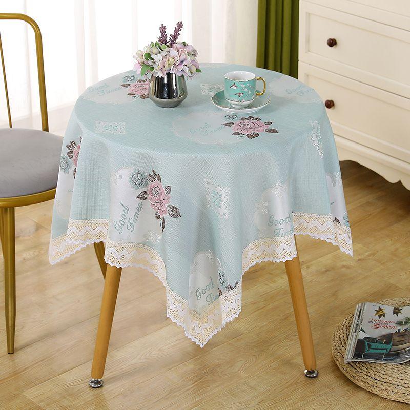 Квадратная светлая цветная минималистская скатерть, кружевная скатерть для журнального столика, чехол для домашнего хозяйства, гостиной, обеденного стола, чехла для холодильника