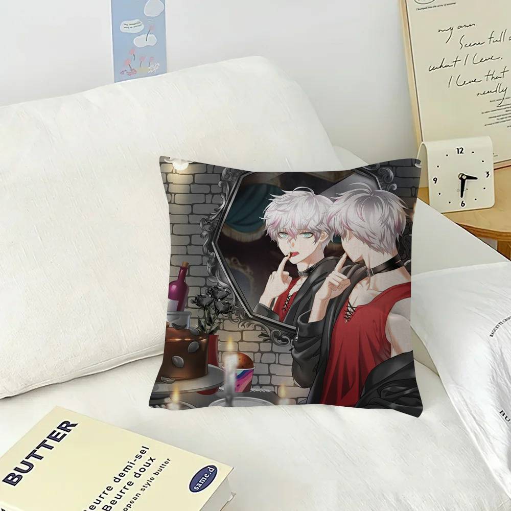 Аниме Игра Mystic Messenger Дизайн с кленовыми листьями Наволочка Счастливый Осенний Урожай декор Праздничный Декорати Наволочка