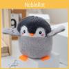 Grey Soft Cute Penguin Plush Toy Keychain With Pp Cotton For Bags And Students