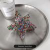 Pink Pentagonal Hair Claw Clip Sweet Cool Hair Crab Summer Headdress  Styling Tool