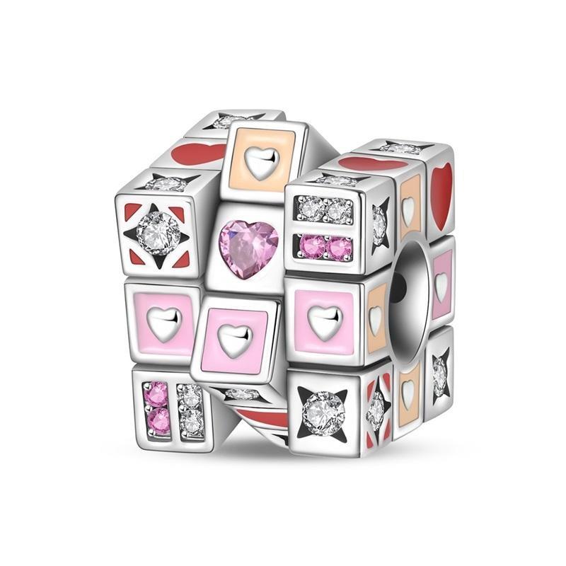 Снова в школу Медные шармы Сумка Наушники Кубик Рубика Часы Игровая консоль Бусина Подвеска Подходит для браслета Ожерелье Ювелирные изделия