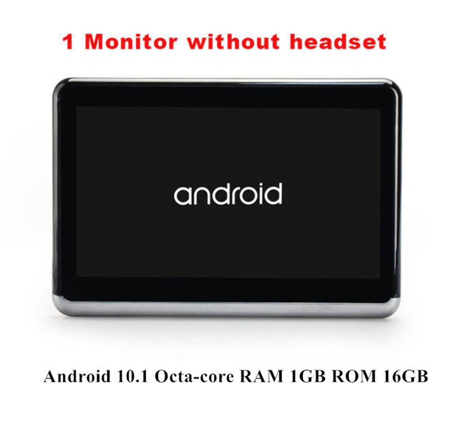 10.1 Inch HD Android 10 Touch Screen Headrest Monitor, 1+16GB Octa-core WIFI Rear Seat Display