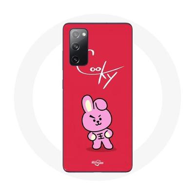 Coque Pour Samsung Galaxy S20 FE BTS Bangtan Garçons BT21 Cooky Fond Rouge
