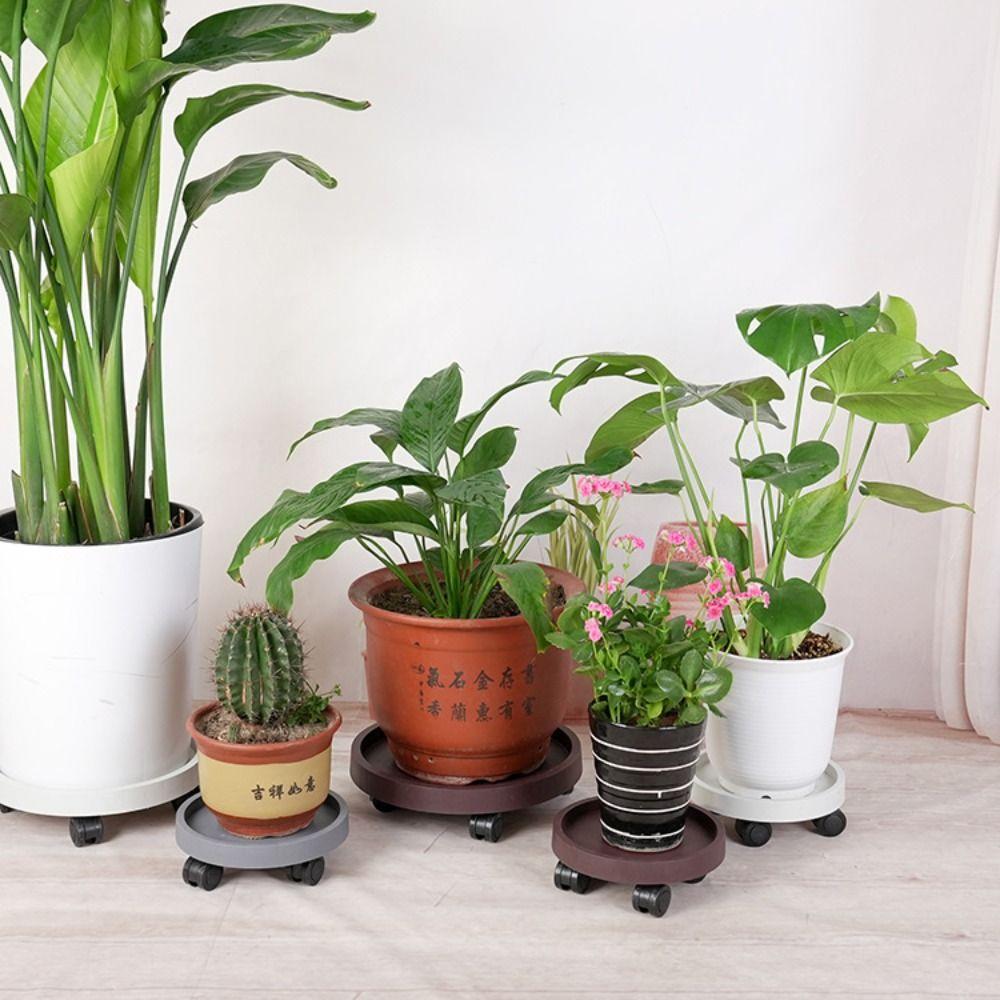 С поддоном для воды, поддон для цветочного горшка, передвижной поддон для цветочного горшка, подставка для растений, садовые принадлежности