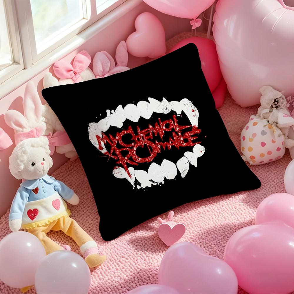 Чехол для подушки с принтом узора группы My Chemical Romance, наволочка для подушки для гостиной, дивана и декора спальни