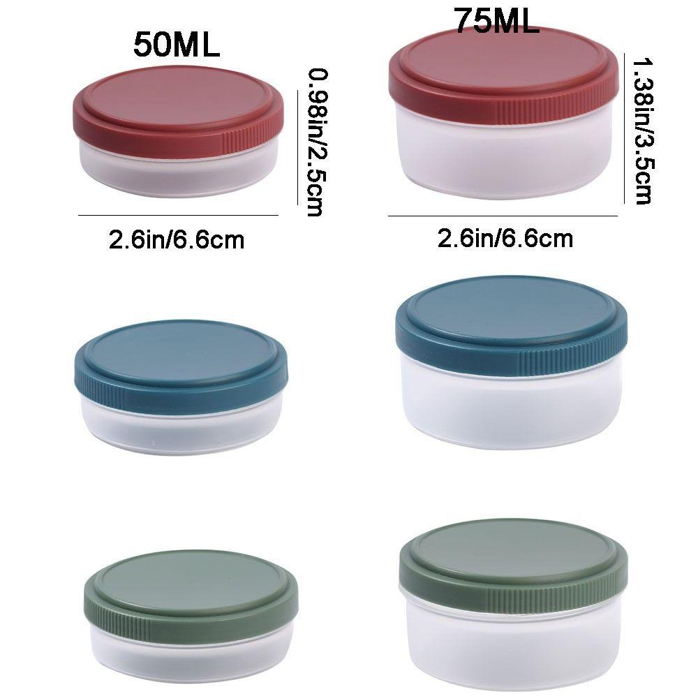 Plastic Condiment Container 50/75ML Sauce Container Barbecue Spice Jar Seasoning Box  Picnic