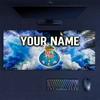 Custom Name,FC Porto Mouse Pad, Large Gaming Desk Mat, Non-slip XXL Mousepad for Laptop & Tablet, Mini PC Playmat with Stitched Edges