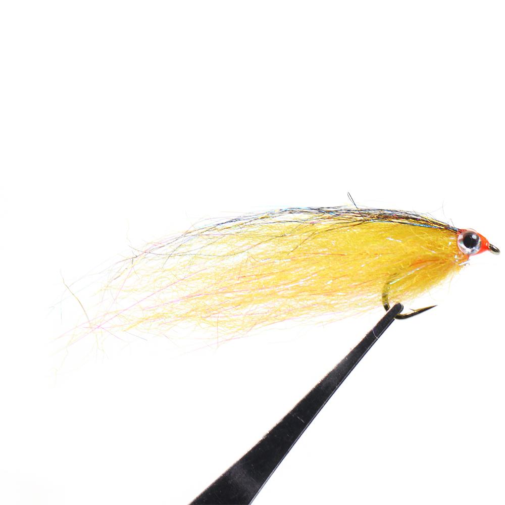 6 шт. раненый ледяной даб Minnow Fly EP шелковистое волокно наживка стример муха