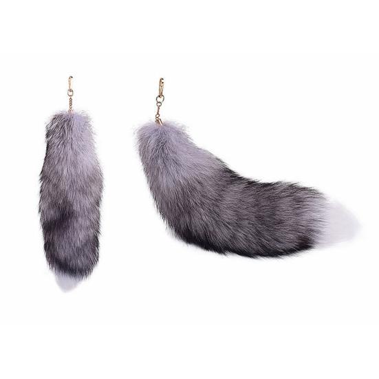 Брелок-подвеска в виде искусственного лисьего хвоста, ручной работы, искусственный меховой хвост, косплей, ренессанс, пушистый хвост, аксессуар для сумки