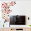 Beautiful Flower Peony Wall Sticker Adhesive Living Room TV Background Decal