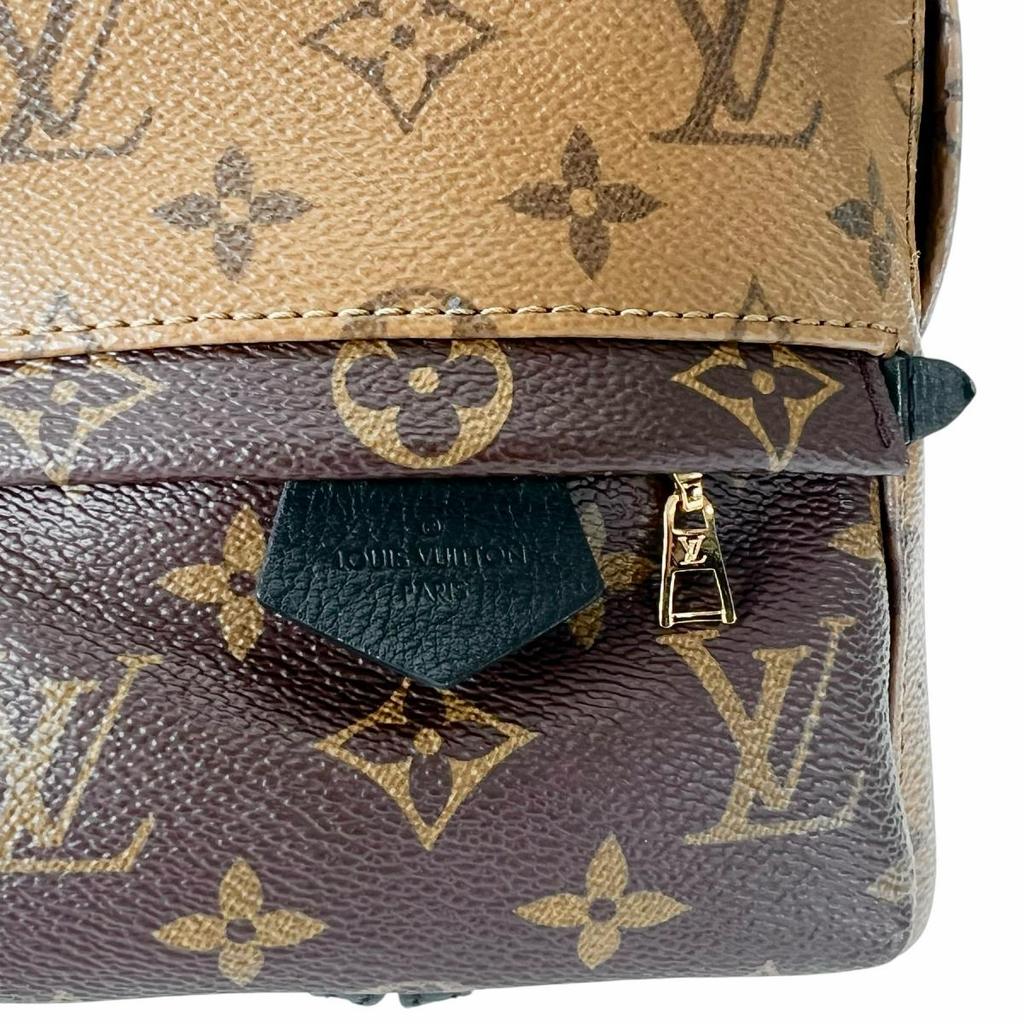 LOUISVUITTON Monogram reverse Palm Springs Backpack Daypack leather Women M44872 Used