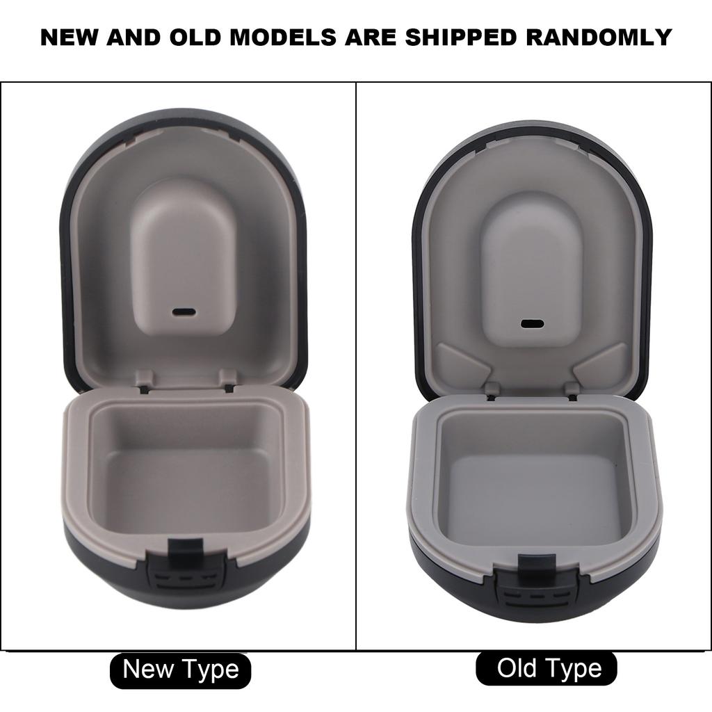 Hearing Aid Storage Box Behind‑the‑Ear Hearing Aid Case Waterproof Portable Drop Resistance Hearing Aid Storage Box Black
