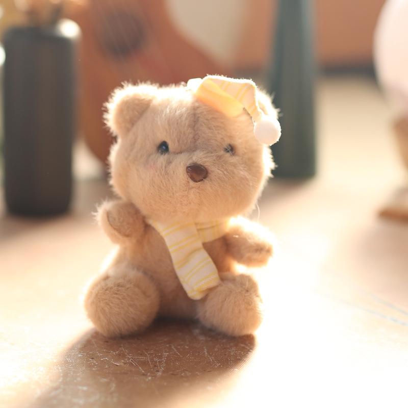 Милая милая шляпа медведь кулон плюшевая игрушка кукла мультяшная сумка подвесной брелок кукла кукла