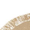 Round Heat Resistant Place Mat with Tassel Dining Table Mat Braided Placemat  Home