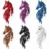Luxury Horse Head Brooch Rhinestone Dripping Oil Enamel Jewelry Accessories  Party