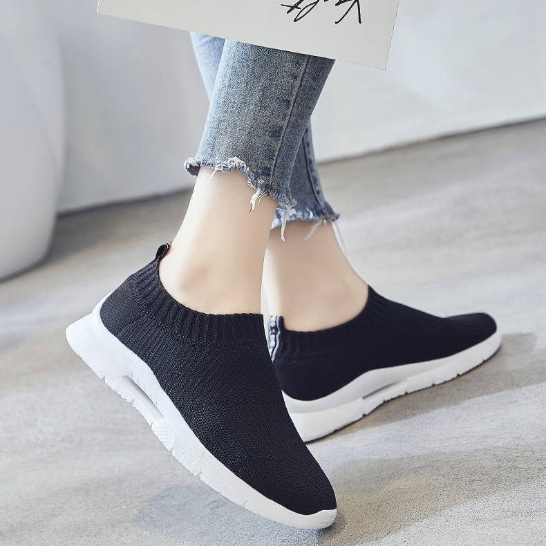 2024 New Spring Casual Woman Designer Shoes Sneakers Breathable Heightening Women Shoes Mesh Slip-On Platform Shoes