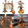 Eye-catching Halloween Inflatable Ghost Doll Arch With Brilliant Led Lights For Your Garden
